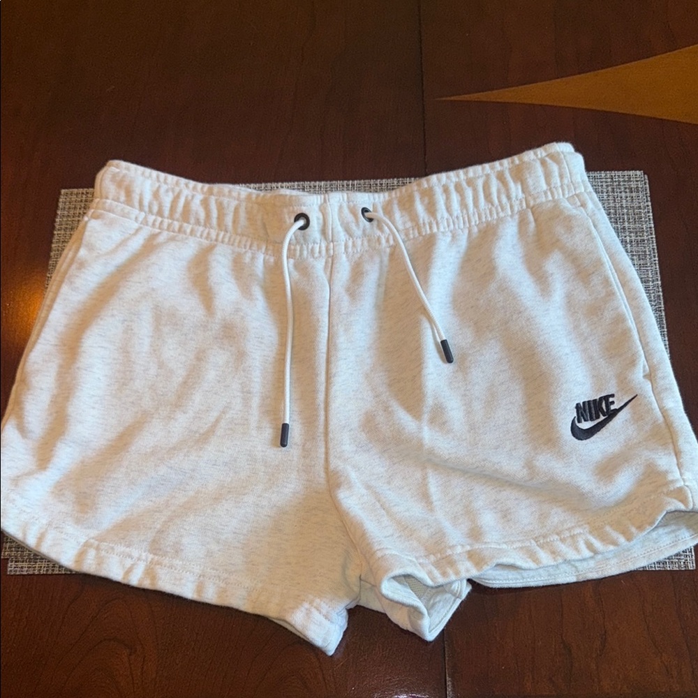 Nike Gray Athletic Shorts with Elastic Waistband